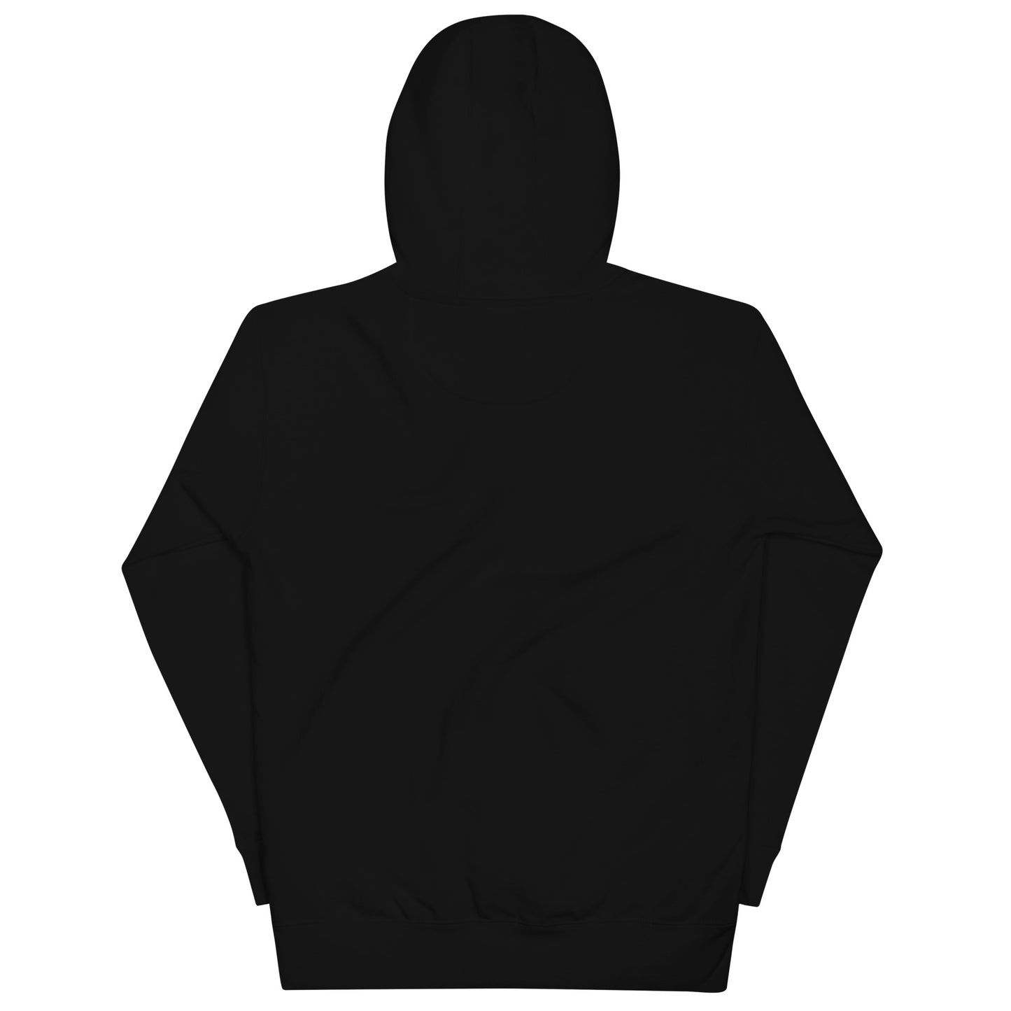 Embroidered Logo Fleece Hoodie, Black