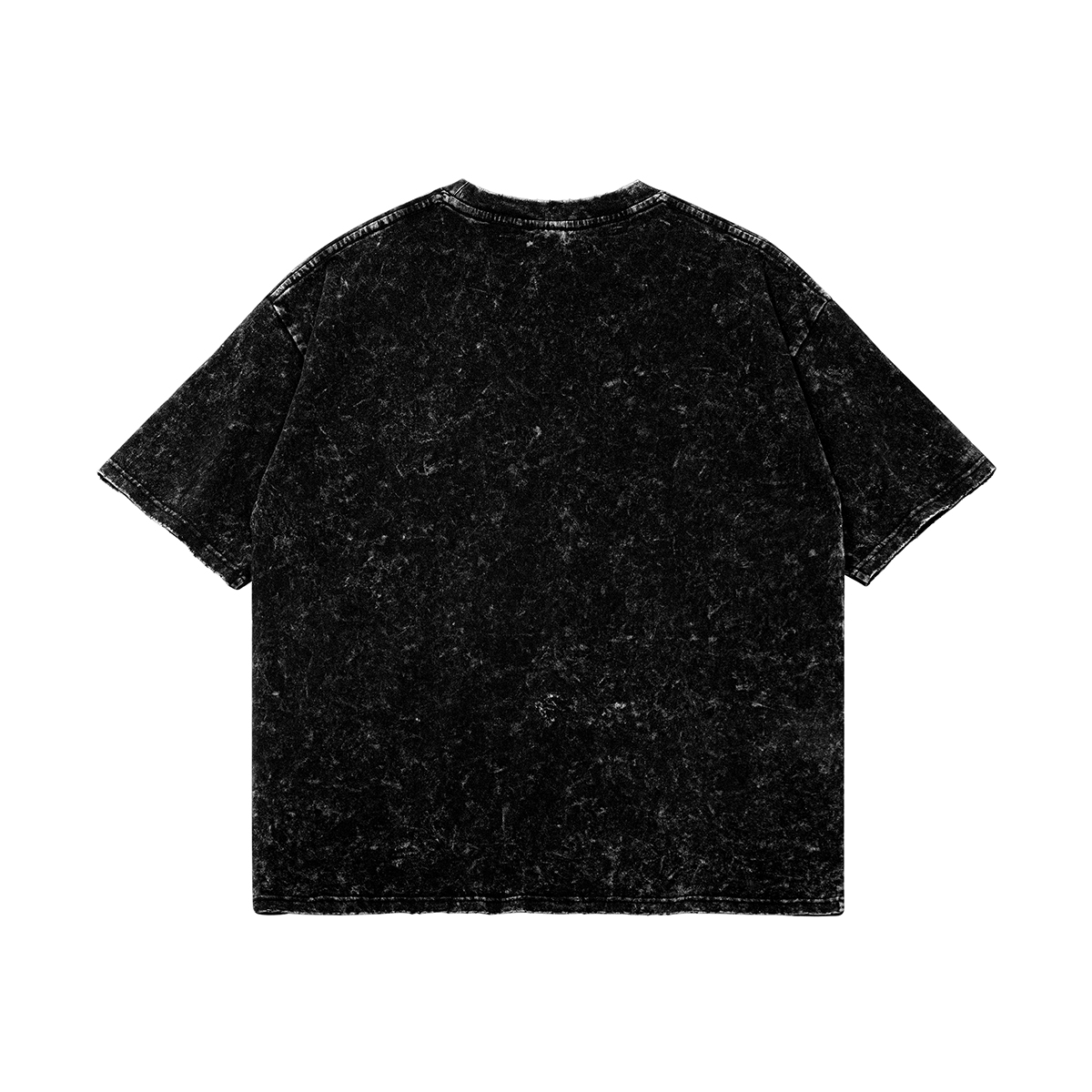 Vintage Oversized 260GSM T-shirt, Acid Washed Black