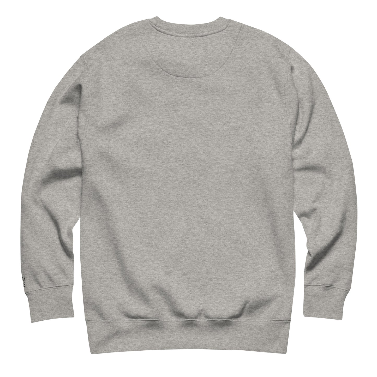 KTB Embroidered Crewneck Fleece Sweatshirt, Gray