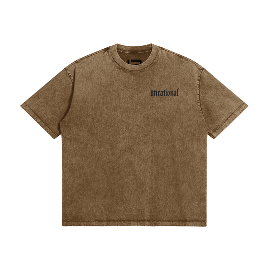 Oversized Shop Tee 285GSM T-shirt, Saddle Brown