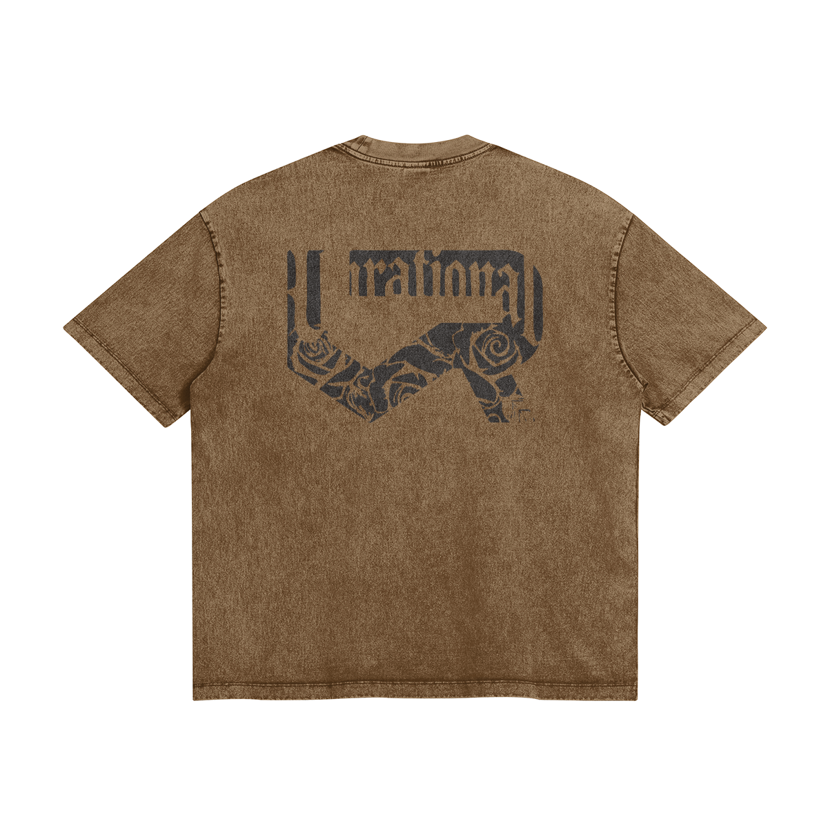 Oversized Shop Tee 285GSM T-shirt, Saddle Brown