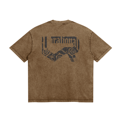Oversized Shop Tee 285GSM T-shirt, Saddle Brown