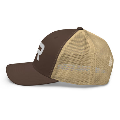 Monogram Logo Mesh Hat, Brown